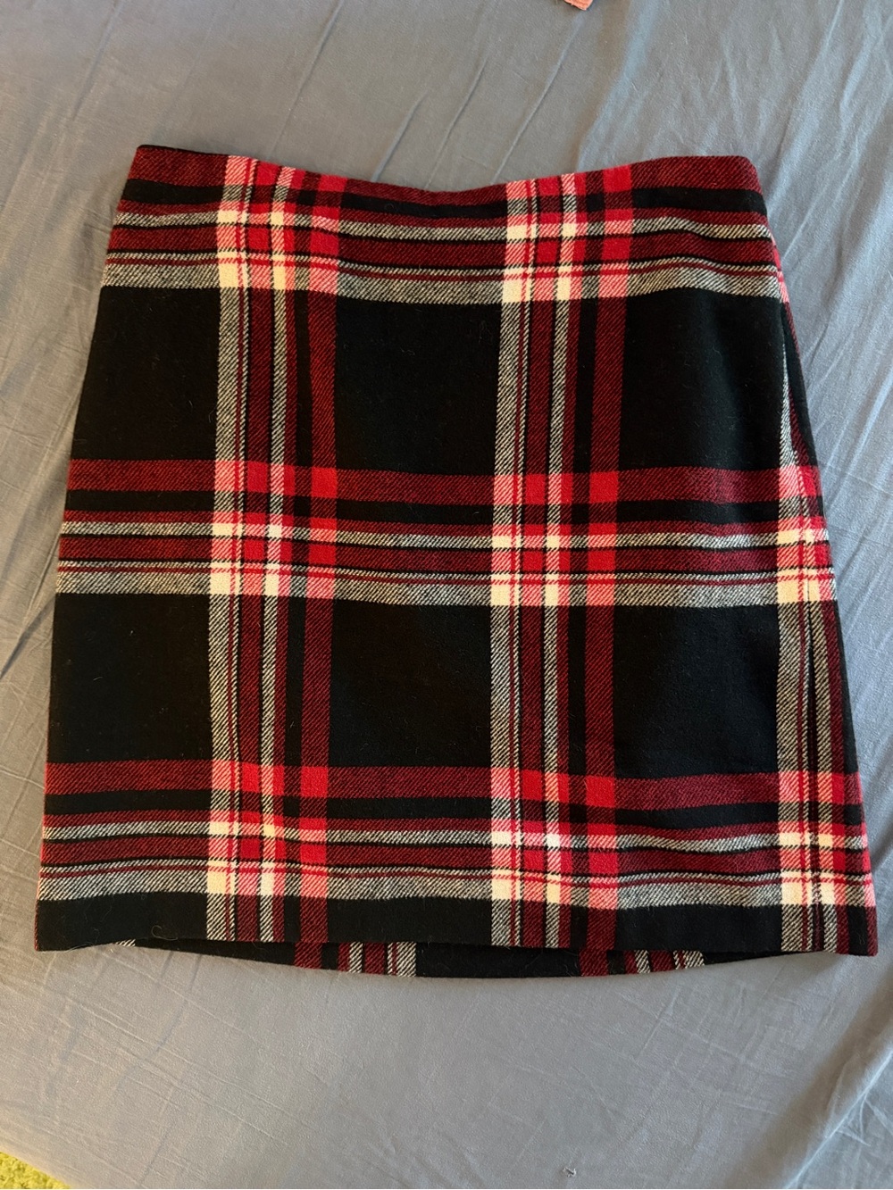 Talbots Red and Black Plaid Skirt • Size 8P